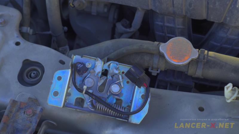 Standard hood limit switch on Lancer X