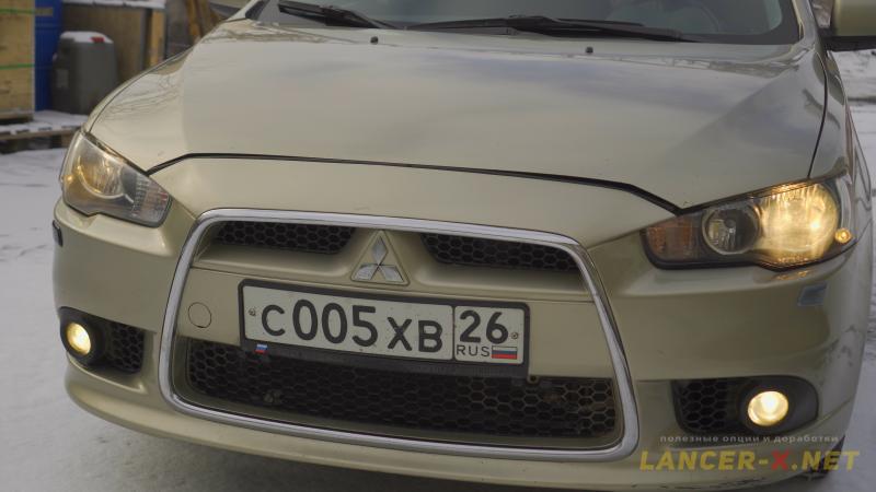 DRL with light sensor on standard headlights of Lancer X